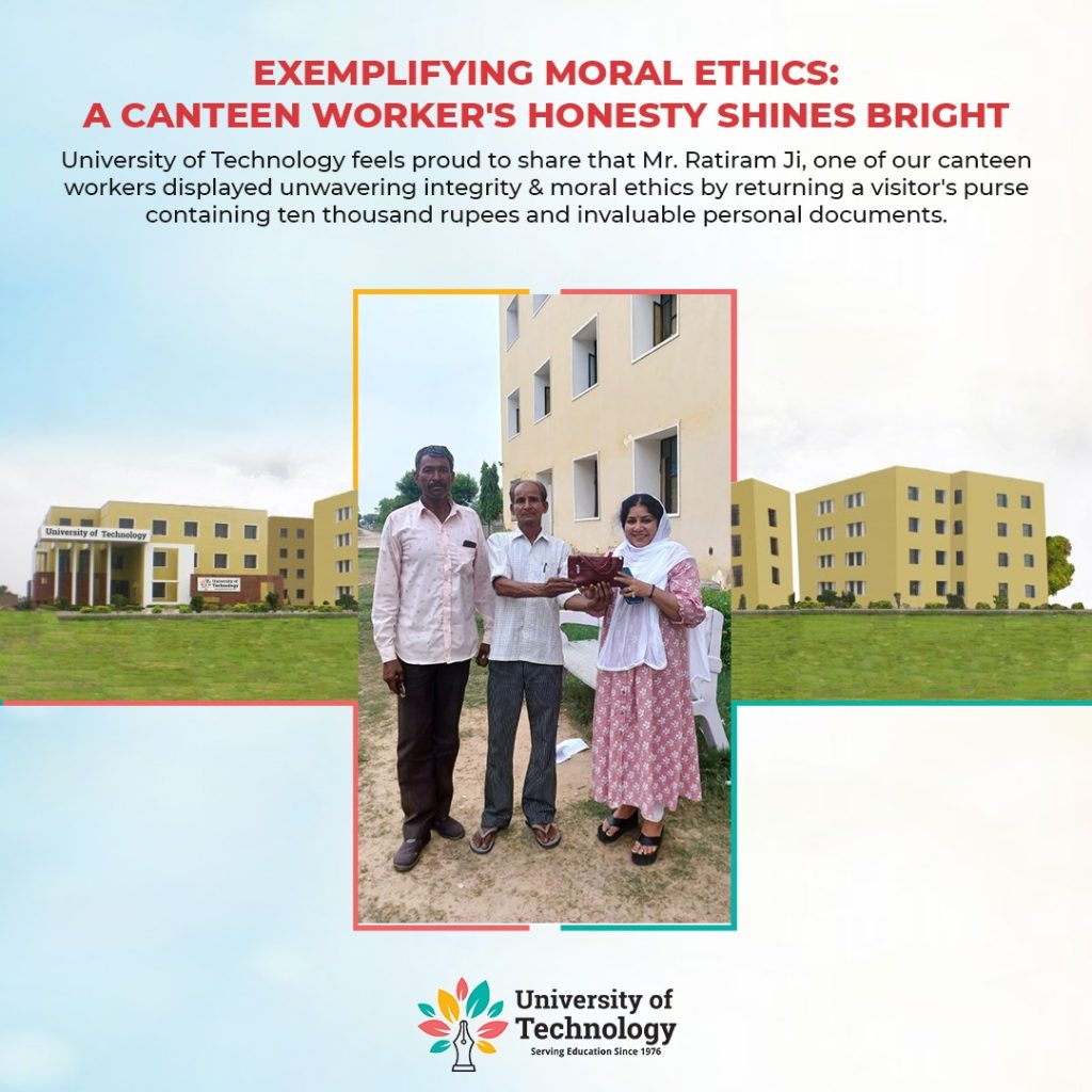 Upholding Ethical Values with Integrity and Honesty - A Story of Exemplary Moral Ethics