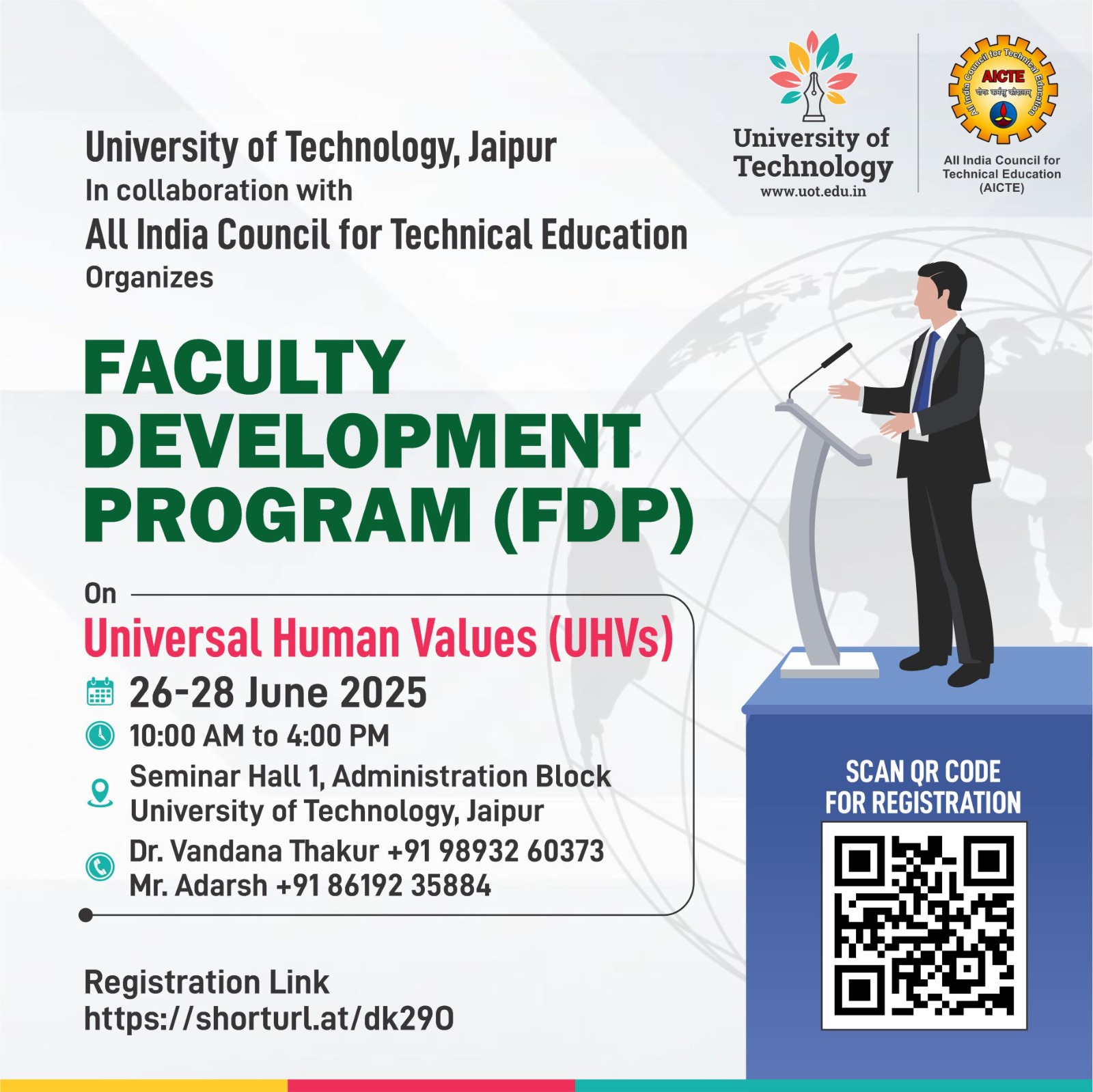 Faculty Development Program (FDP) on Universal Human Values (UHV) is ...